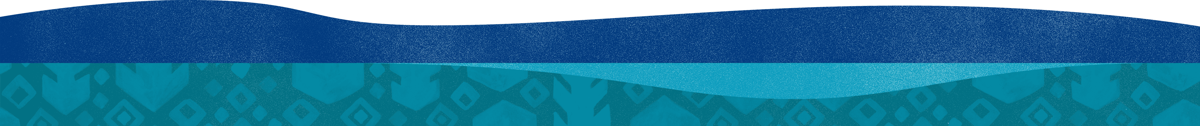 Abstract illustration featuring overlapping blue and teal waves, with a pattern resembling stylized diamonds and arrows in the teal section, creating a textured and layered effect.